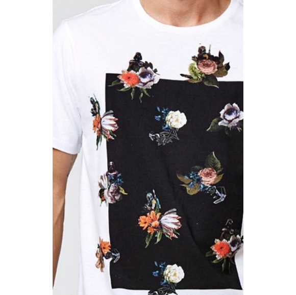 Mens Star x War On The Byas Floral Graphic T Shirt